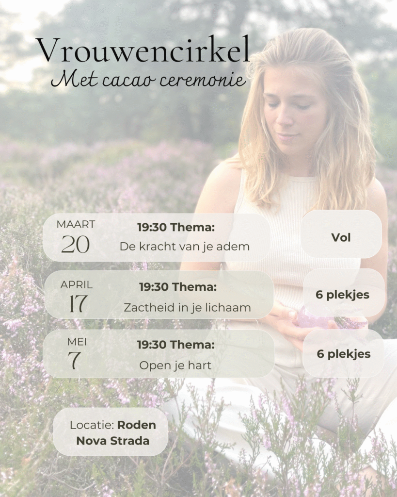 Vrouwencirkel met cacaoceremonie